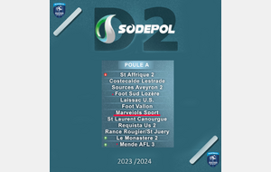 Poule D2 Sodepol 2023-2024